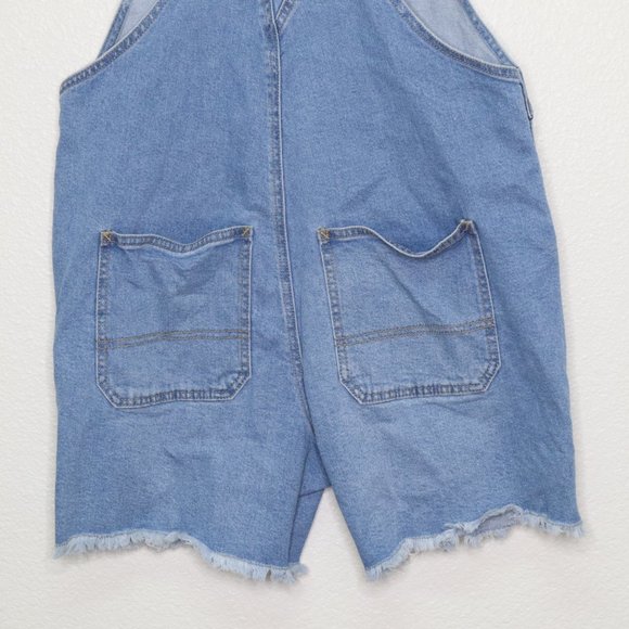 Target pride shortalls sz medium adult rainbow light wash pre-owned - Picture 13 of 13